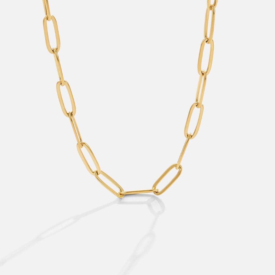 Gold Chain Link Necklace