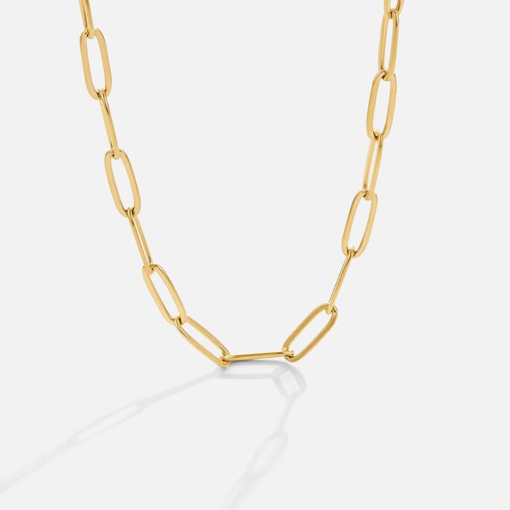 Gold Chain Link Necklace