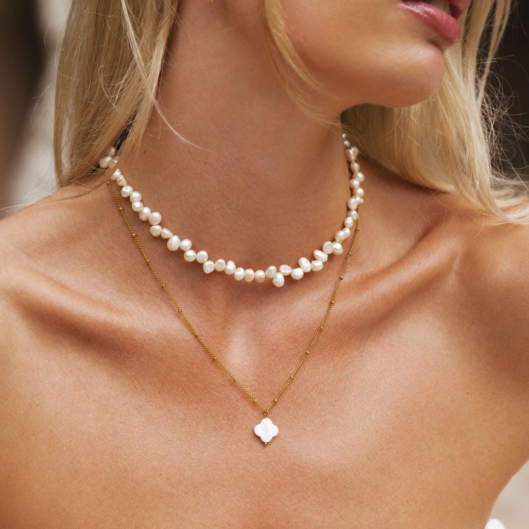 Coastal Glow Choker Necklace Pair