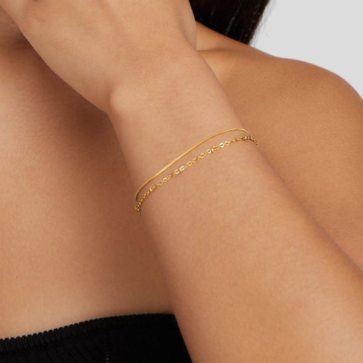 Luxe Gold Layered Bracelet