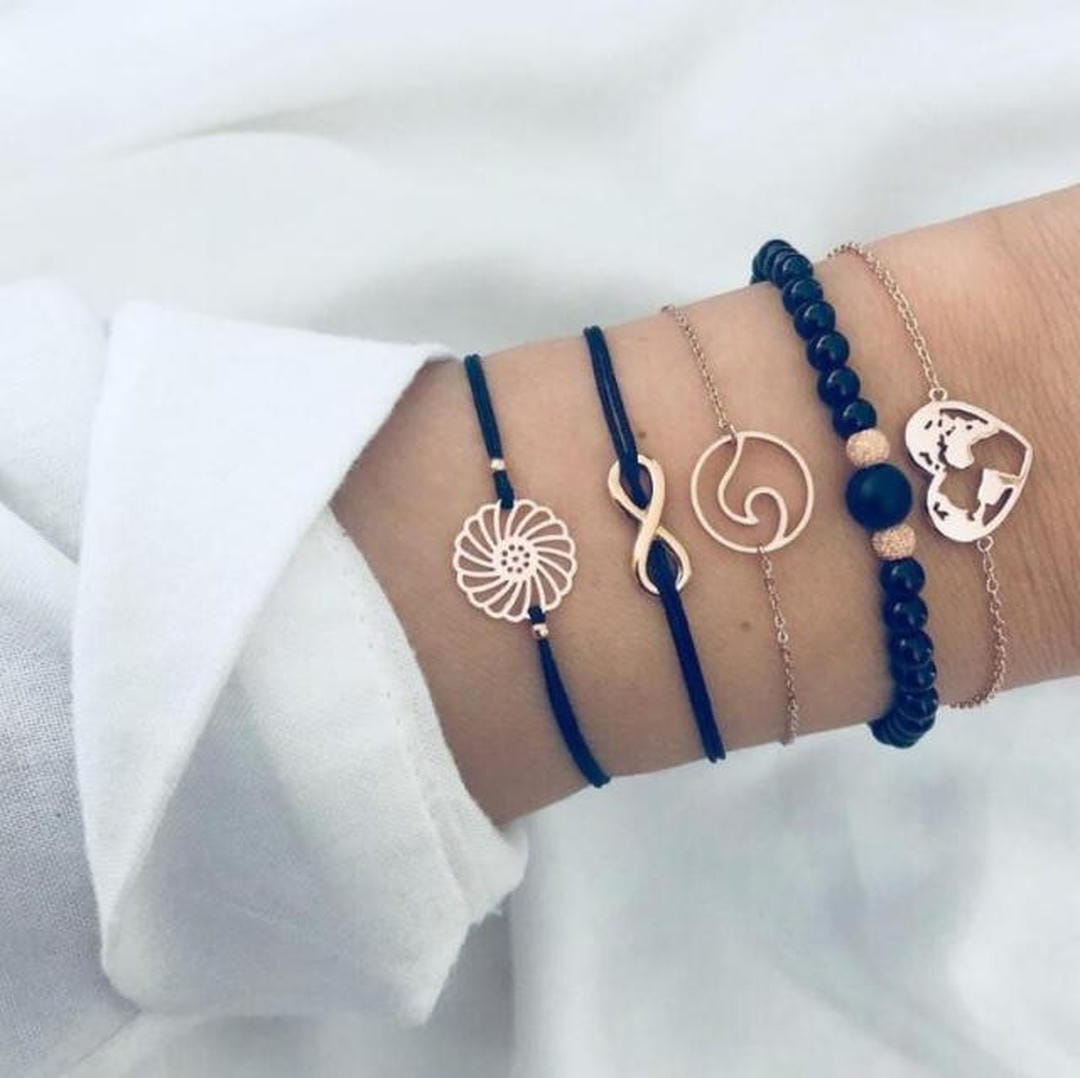 Set of 5 Premium Unique Bracelets