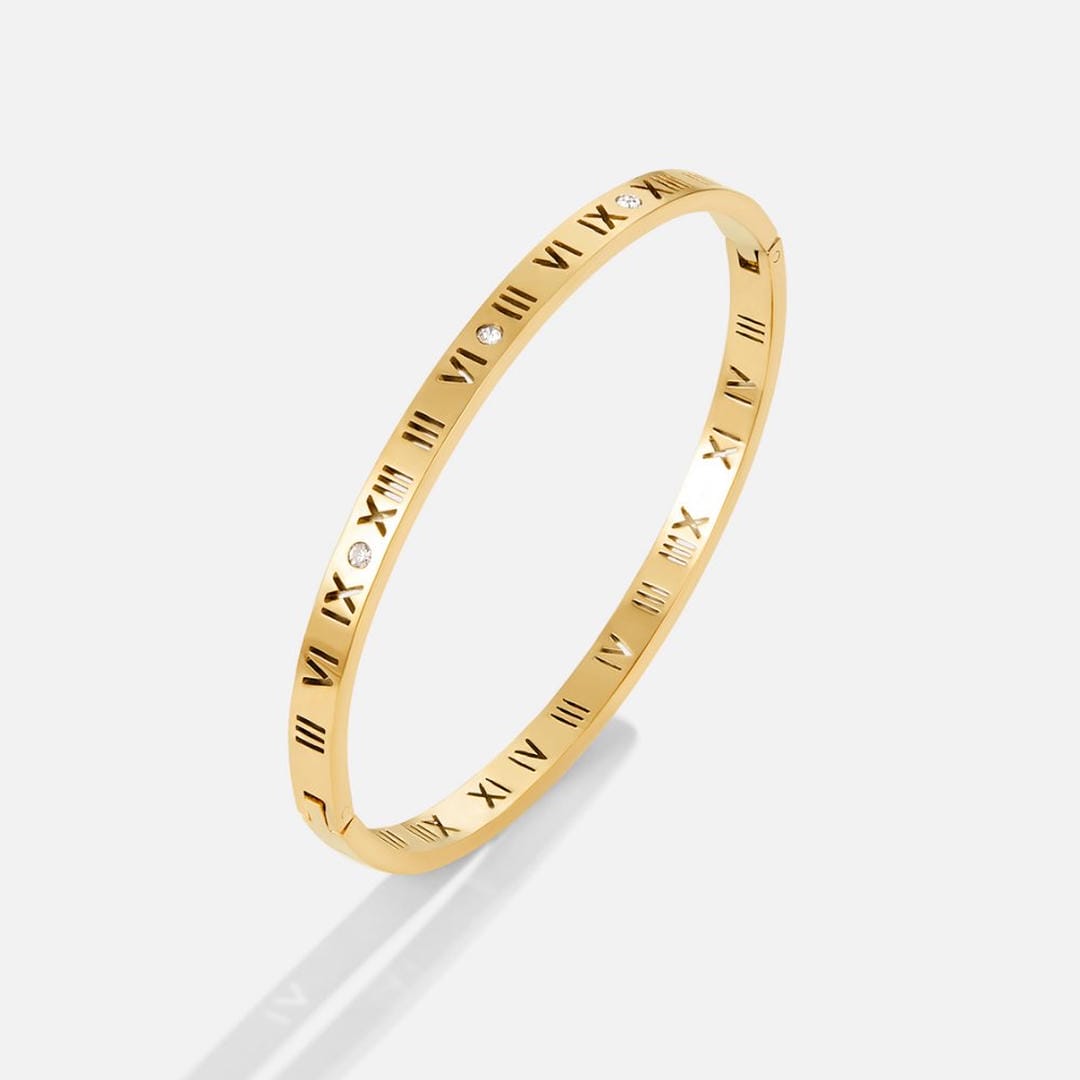 Roman Classic Golden Bangle
