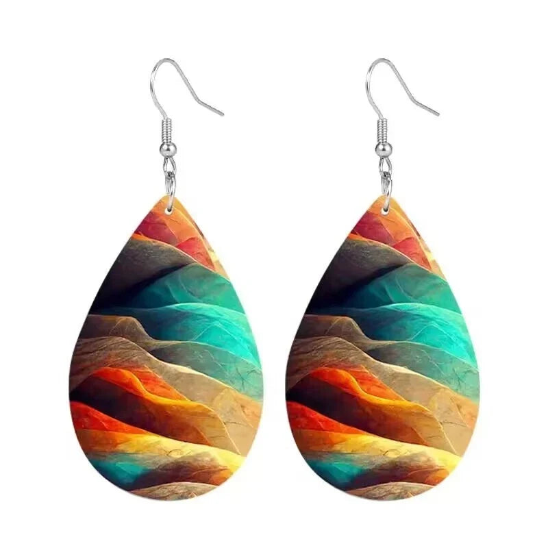 Vibrant colour Drop Earrings