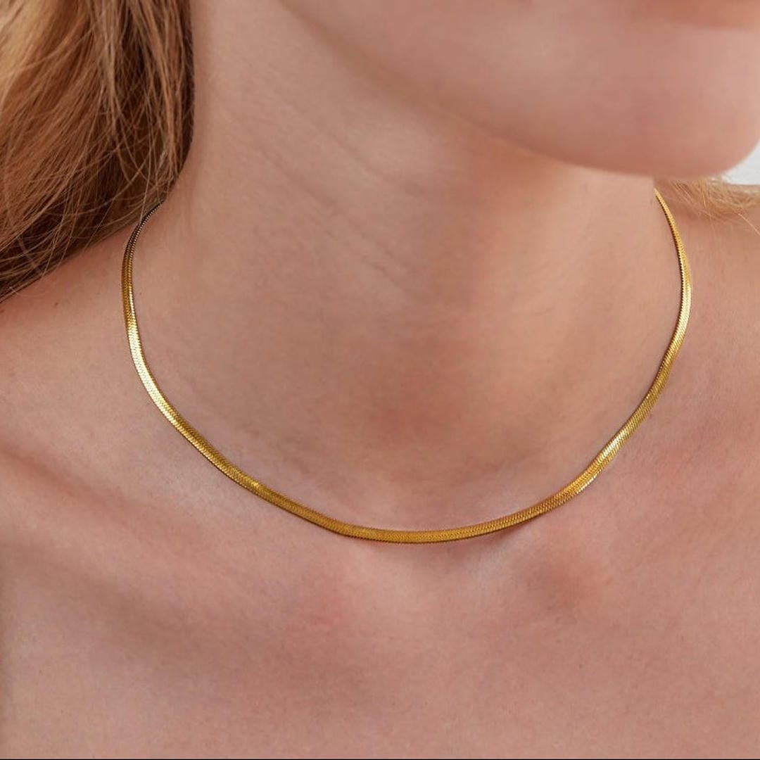 Snake Chain Gold Necklace