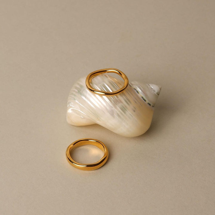 Twin Glow Stackable Ring Duo