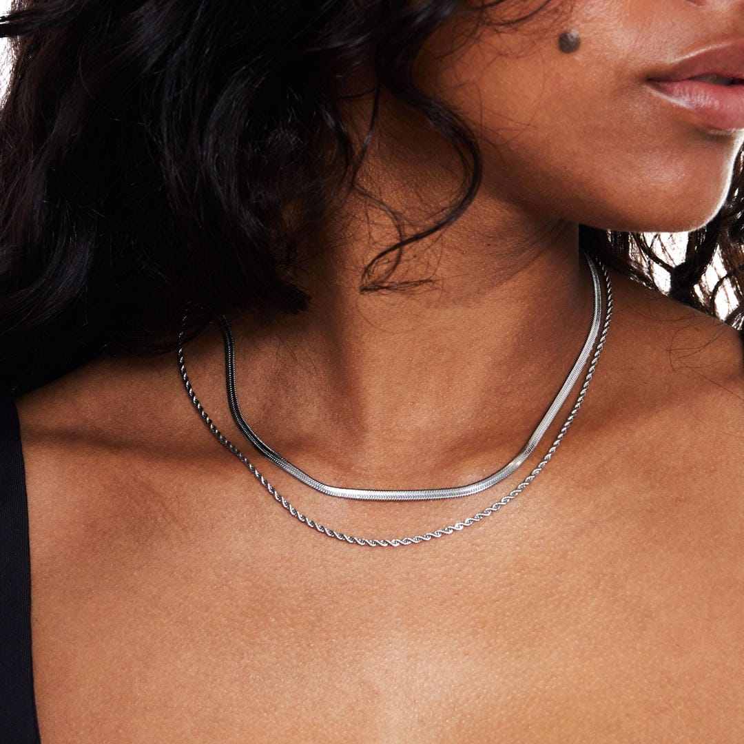 Elegant Flow Layered Necklace Set
