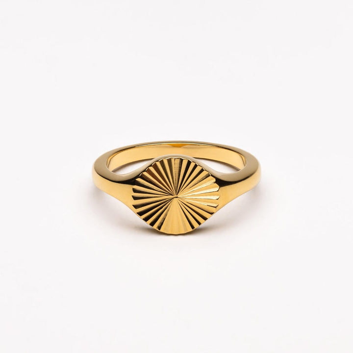 Sun Circle Ring in Gold or Silver