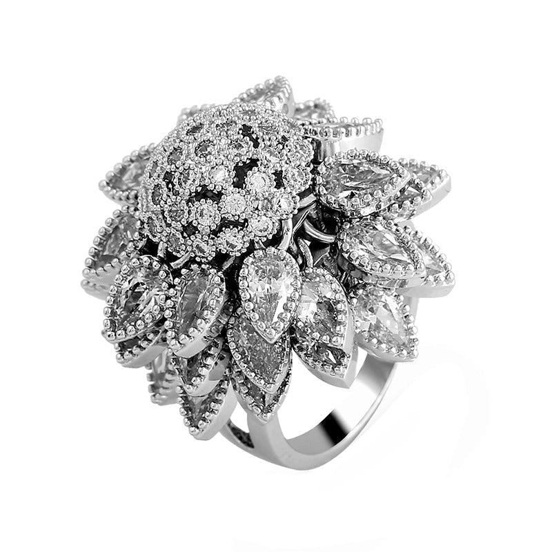 Sunflare Bloom Vintage Ring