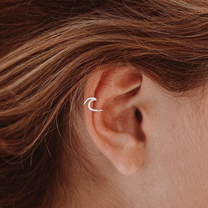 Azure Wave Ear Cuff