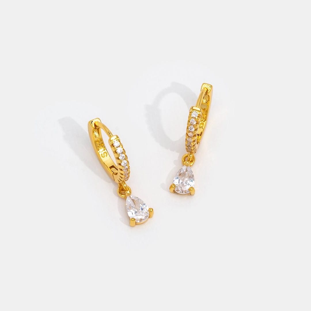 Crystal Gold Earrings